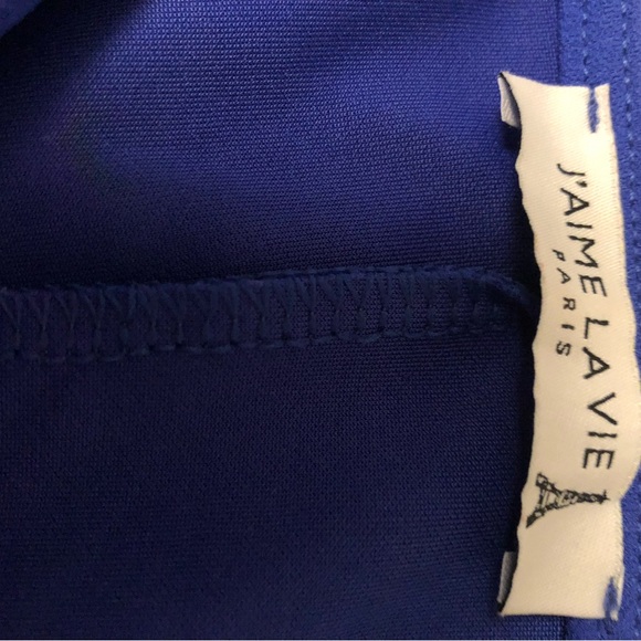 Chic Long Sleeve Blue Dress - Picture 4 of 4